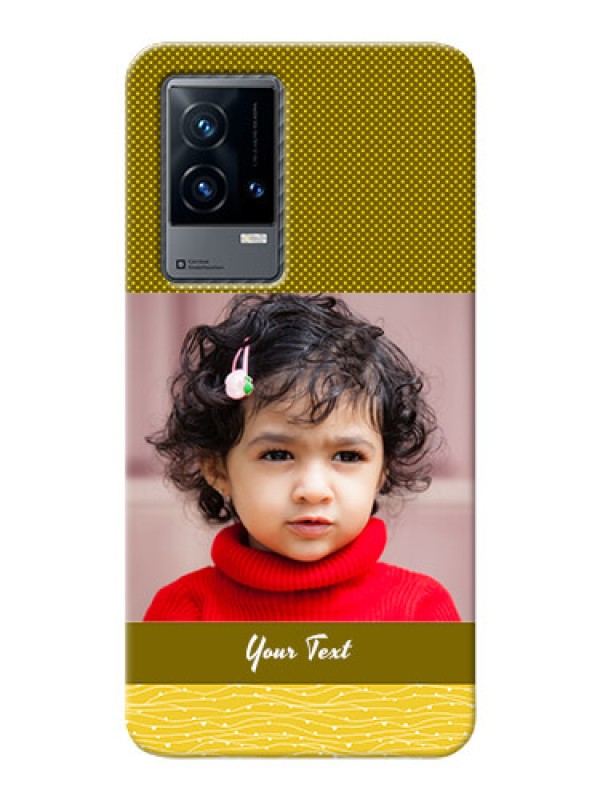 Custom iQOO 9 5G custom mobile back covers: Simple Green Color Design