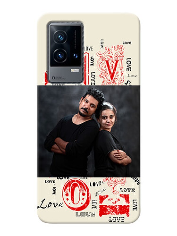 Custom iQOO 9 5G mobile cases online: Trendy Love Design Case
