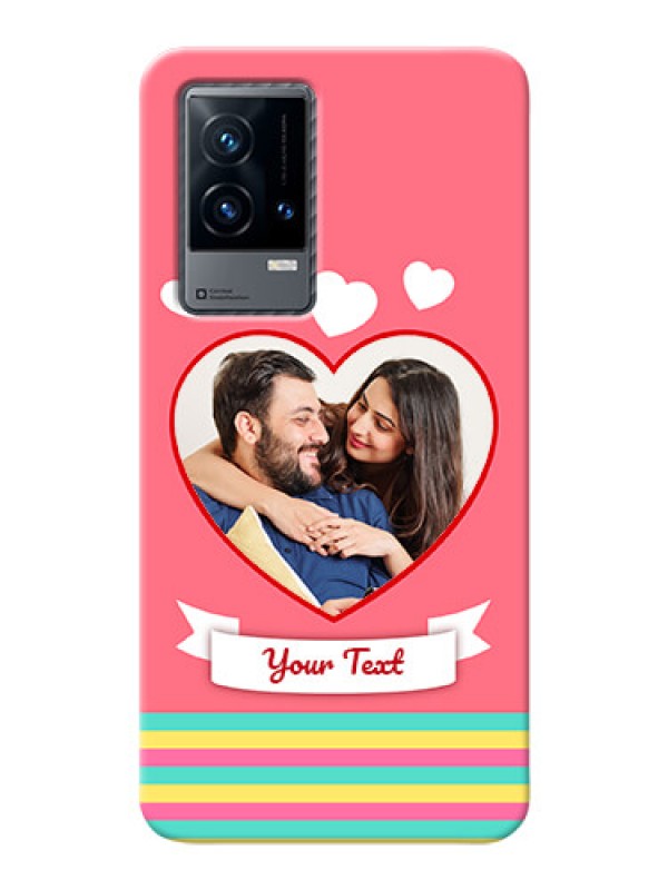 Custom iQOO 9 5G Personalised mobile covers: Love Doodle Design