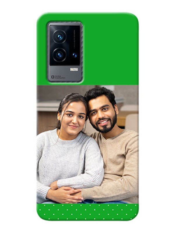 Custom iQOO 9 5G Personalised mobile covers: Green Pattern Design