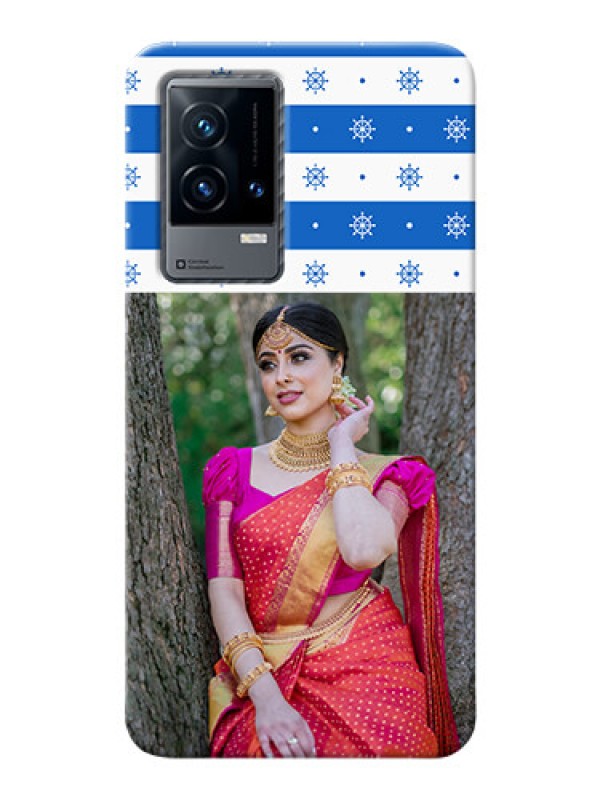 Custom iQOO 9 5G custom mobile covers: Snow Pattern Design