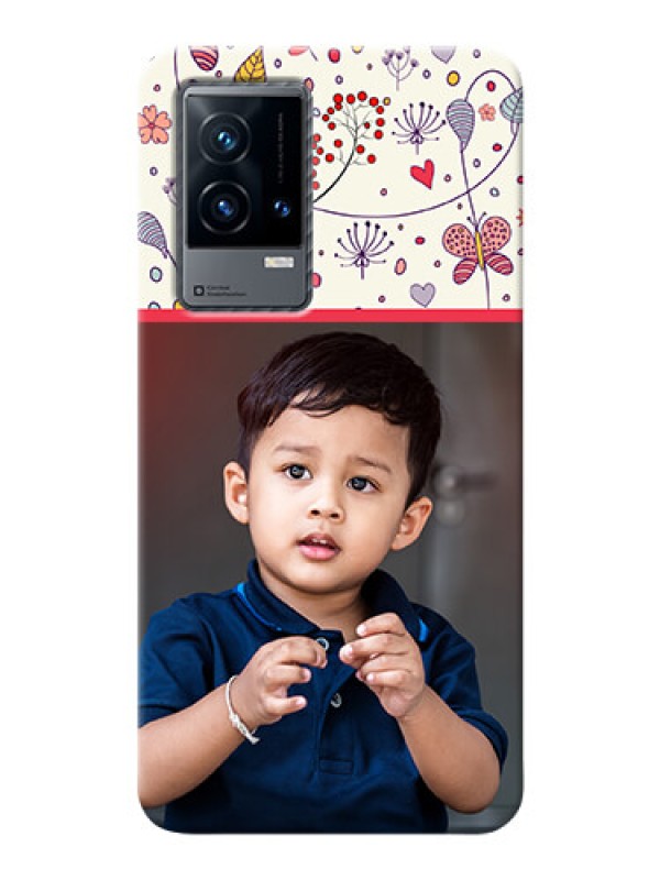 Custom iQOO 9 5G phone back covers: Premium Floral Design