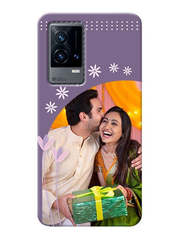 Custom iQOO 9 5G Phone covers for girls: lavender flowers design 