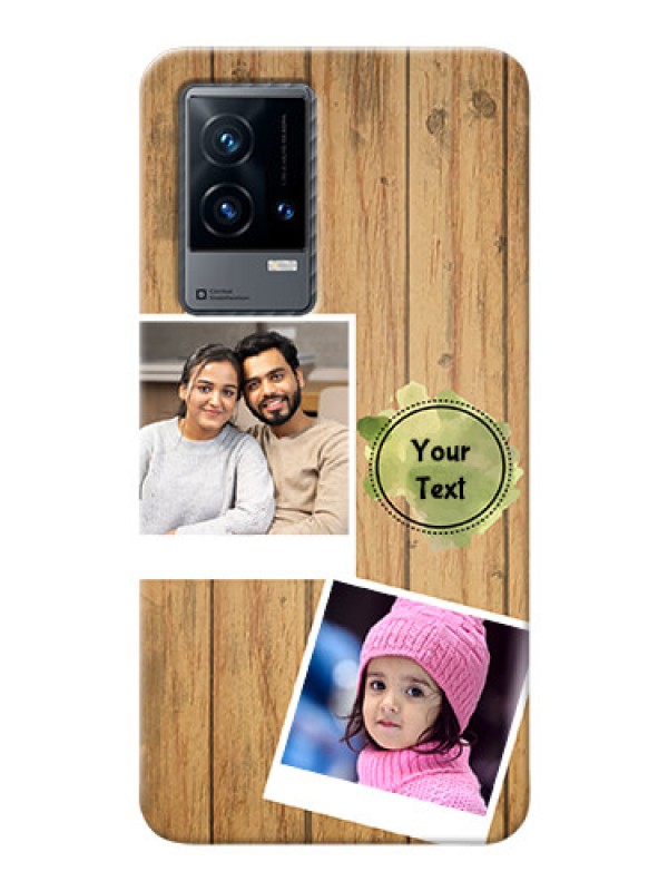 Custom iQOO 9 5G Custom Mobile Phone Covers: Wooden Texture Design