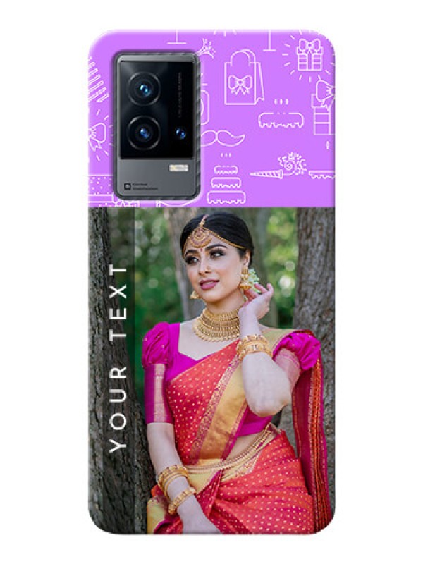 Custom iQOO 9 5G Personalized Phone Cases: Birthday Icons Design