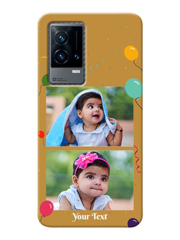 Custom iQOO 9 5G Phone Covers: Image Holder with Birthday Celebrations Design