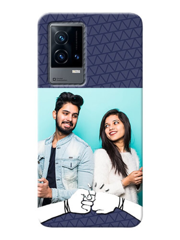 Custom iQOO 9 5G Mobile Covers Online with Best Friends Design 