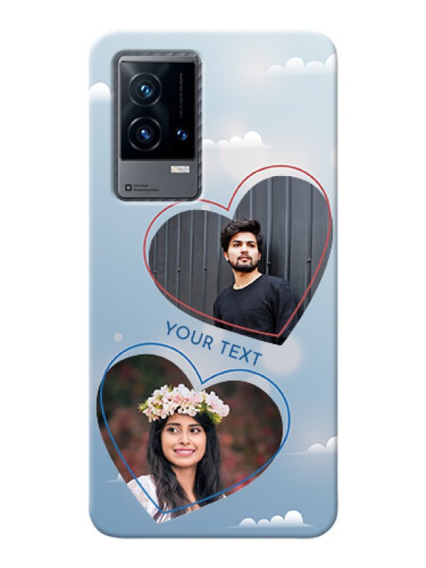 Custom iQOO 9 5G Phone Cases: Blue Color Couple Design 