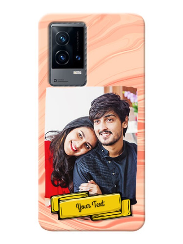 Custom iQOO 9 5G Customized Phone Cases: Marble Texture Design