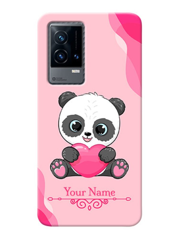 Custom iQOO 9 5G Mobile Back Covers: Cute Panda Design