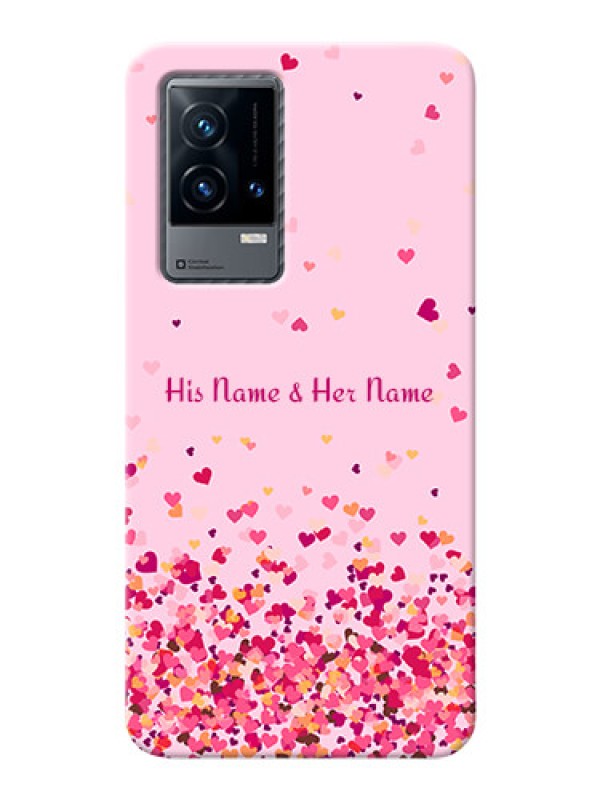 Custom iQOO 9 5G Phone Back Covers: Floating Hearts Design