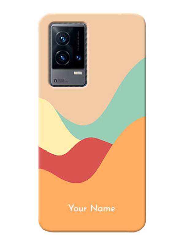 Custom iQOO 9 5G Custom Mobile Case with Ocean Waves Multi-colour Design