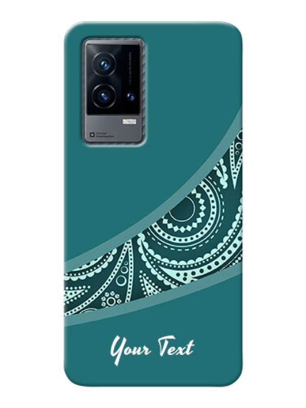 Custom iQOO 9 5G Custom Phone Covers: semi visible floral Design