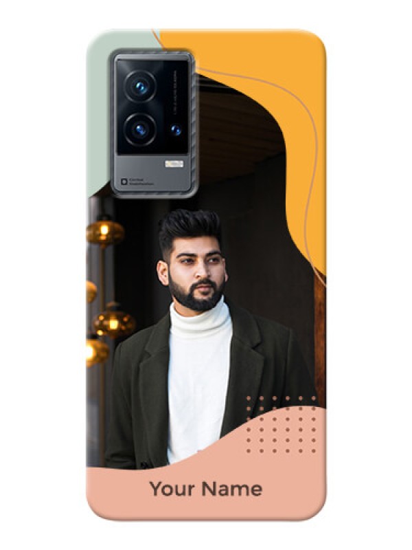 Custom iQOO 9 5G Custom Phone Cases: Tri-coloured overlay design