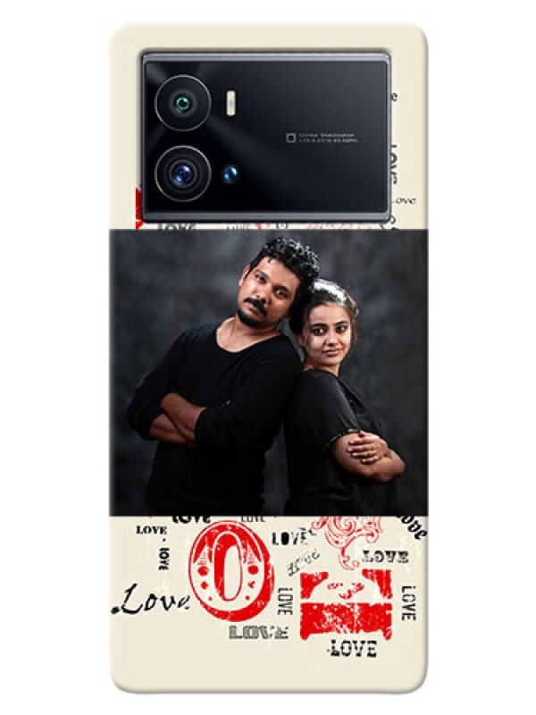 Custom iQOO 9 Pro 5G mobile cases online: Trendy Love Design Case