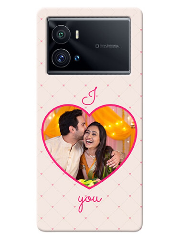 Custom iQOO 9 Pro 5G Personalized Mobile Covers: Heart Shape Design