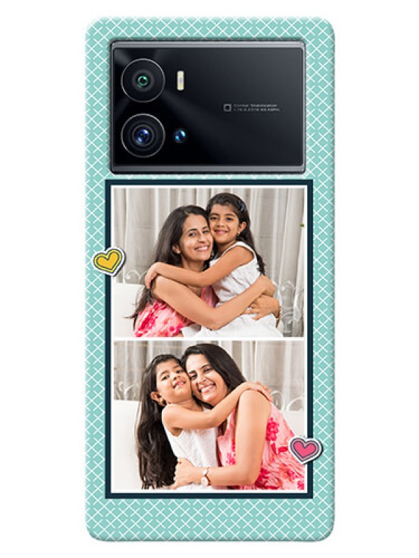 Custom iQOO 9 Pro 5G Custom Phone Cases: 2 Image Holder with Pattern Design