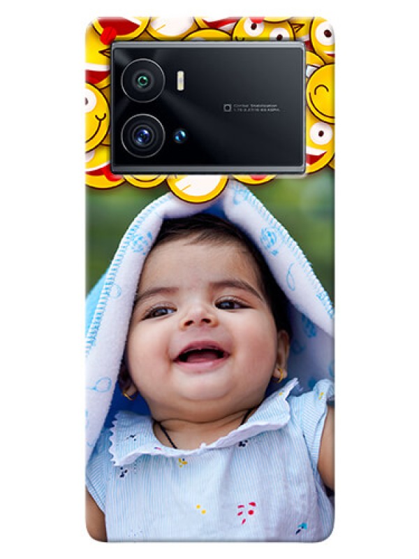 Custom iQOO 9 Pro 5G Custom Phone Cases with Smiley Emoji Design