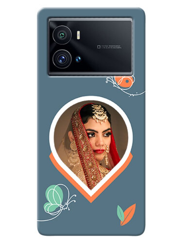 Custom iQOO 9 Pro 5G Custom Mobile Case with Droplet Butterflies Design