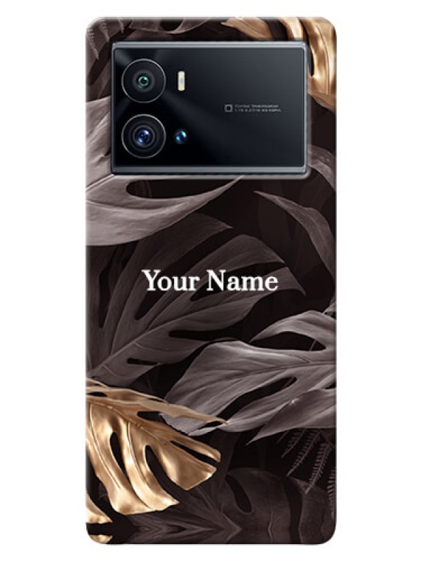 Custom iQOO 9 Pro 5G Mobile Back Covers: Wild Leaves digital paint Design