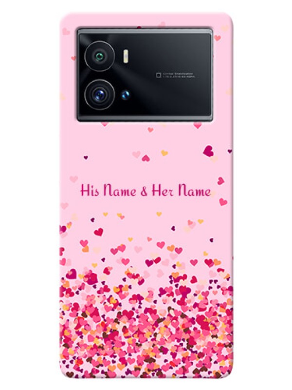 Custom iQOO 9 Pro 5G Phone Back Covers: Floating Hearts Design