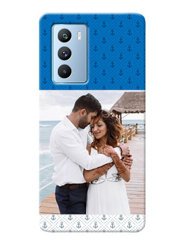 Custom iQOO 9 SE 5G Mobile Phone Covers: Blue Anchors Design
