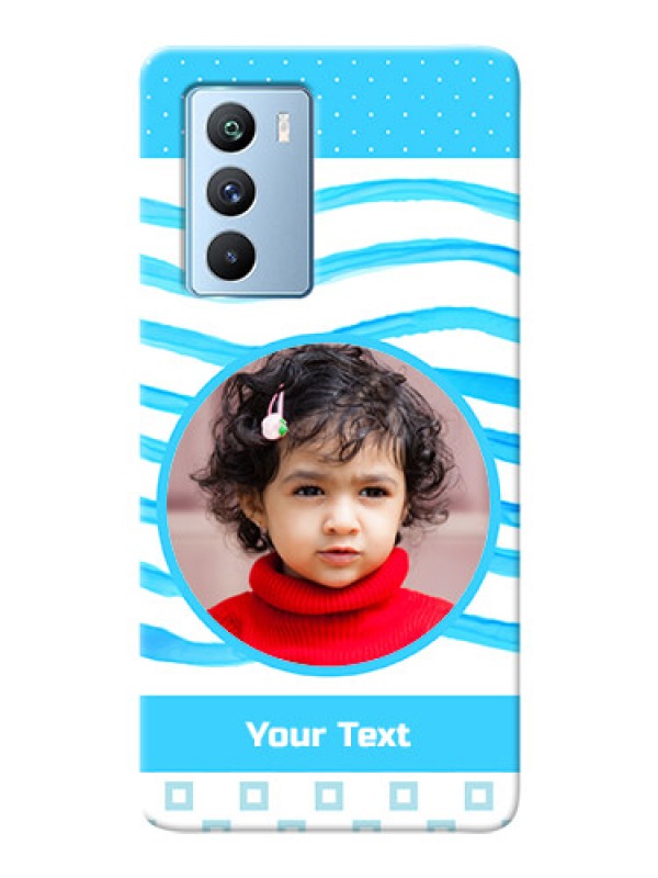 Custom iQOO 9 SE 5G phone back covers: Simple Blue Case Design
