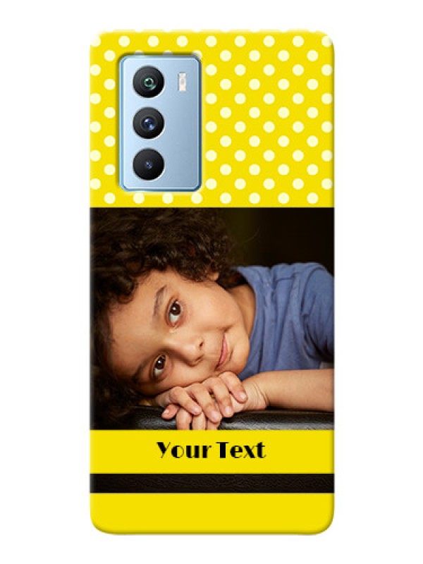 Custom iQOO 9 SE 5G Custom Mobile Covers: Bright Yellow Case Design
