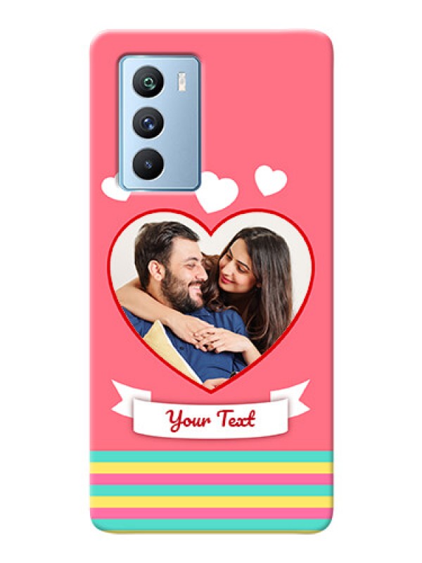 Custom iQOO 9 SE 5G Personalised mobile covers: Love Doodle Design