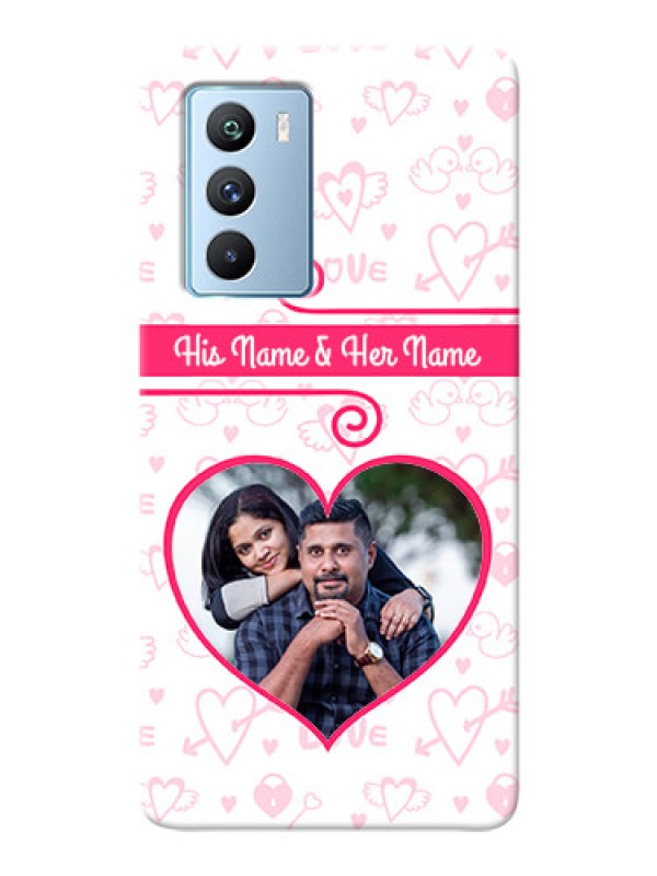 Custom iQOO 9 SE 5G Personalized Phone Cases: Heart Shape Love Design