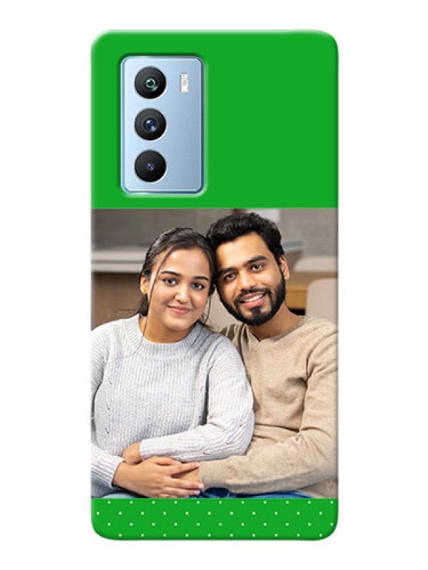 Custom iQOO 9 SE 5G Personalised mobile covers: Green Pattern Design