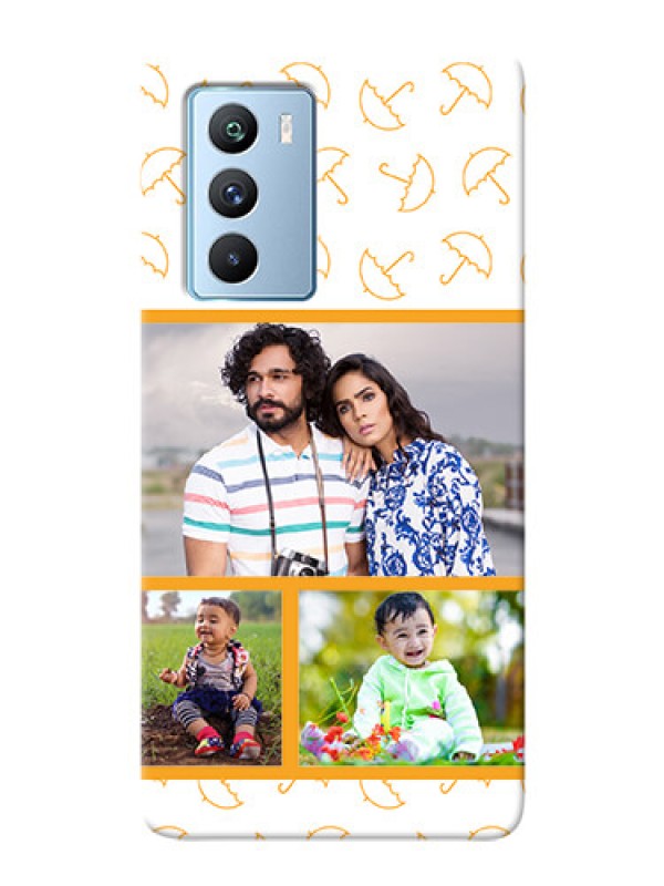 Custom iQOO 9 SE 5G Personalised Phone Cases: Yellow Pattern Design