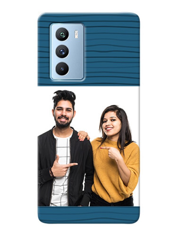 Custom iQOO 9 SE 5G Custom Phone Cases: Blue Pattern Cover Design