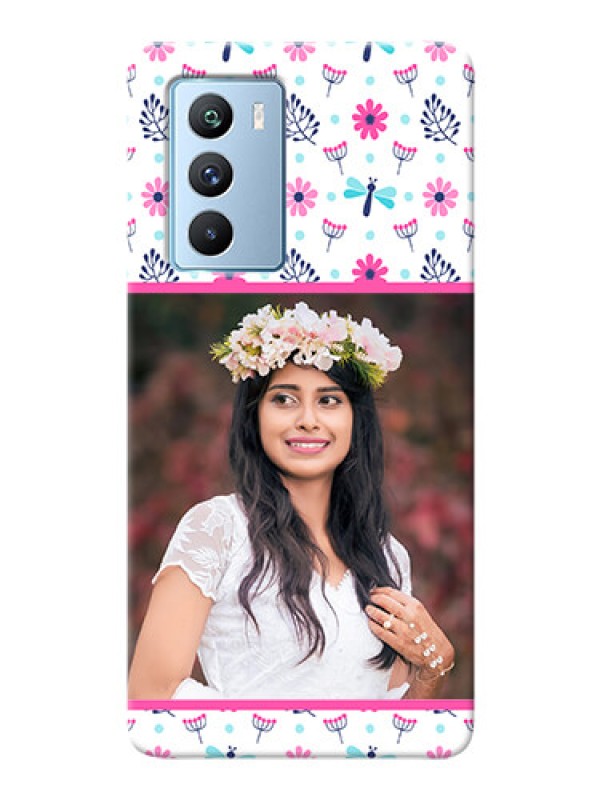 Custom iQOO 9 SE 5G Mobile Covers: Colorful Flower Design
