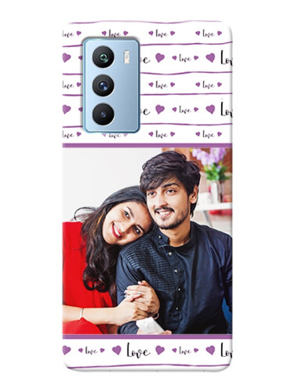 Custom iQOO 9 SE 5G Mobile Back Covers: Couples Heart Design