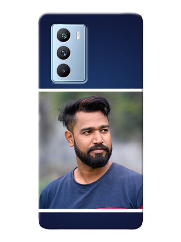 Custom iQOO 9 SE 5G Mobile Cases: Simple Royal Blue Design