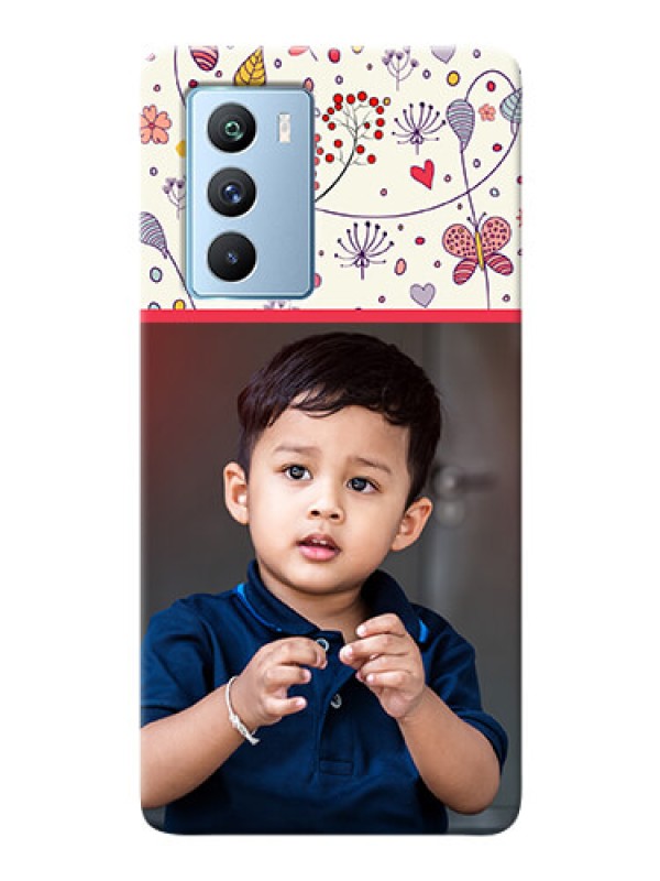 Custom iQOO 9 SE 5G phone back covers: Premium Floral Design