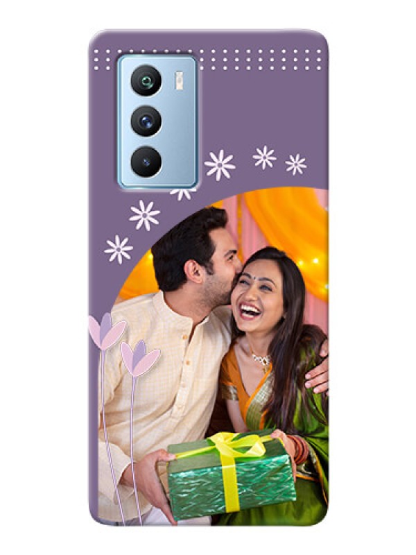 Custom iQOO 9 SE 5G Phone covers for girls: lavender flowers design 