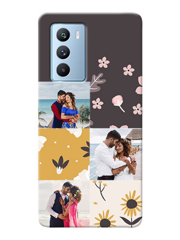 Custom iQOO 9 SE 5G phone cases online: 3 Images with Floral Design