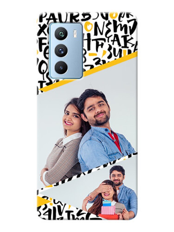 Custom iQOO 9 SE 5G Phone Back Covers: Letters Pattern Design