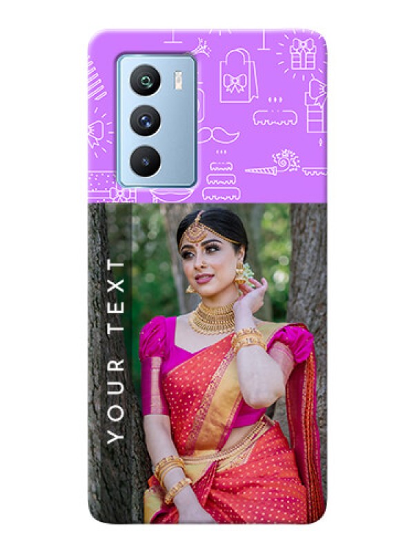 Custom iQOO 9 SE 5G Personalized Phone Cases: Birthday Icons Design