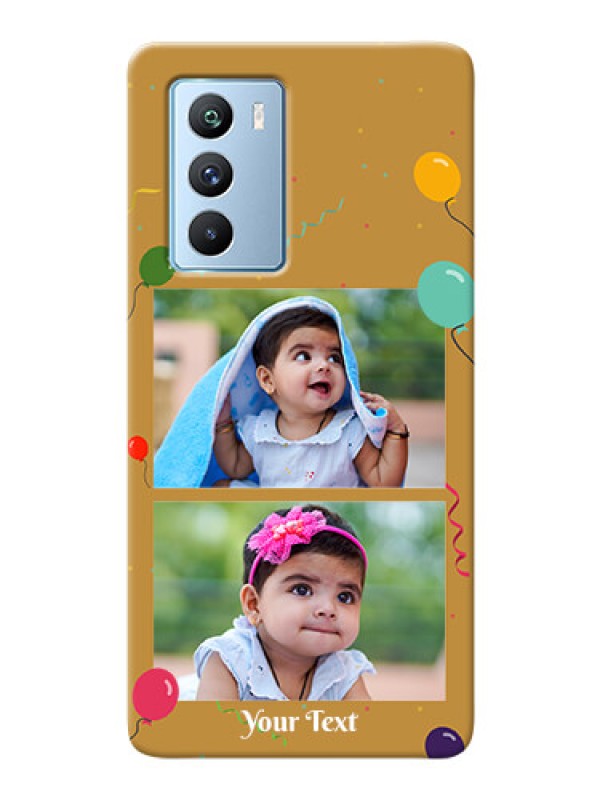 Custom iQOO 9 SE 5G Phone Covers: Image Holder with Birthday Celebrations Design