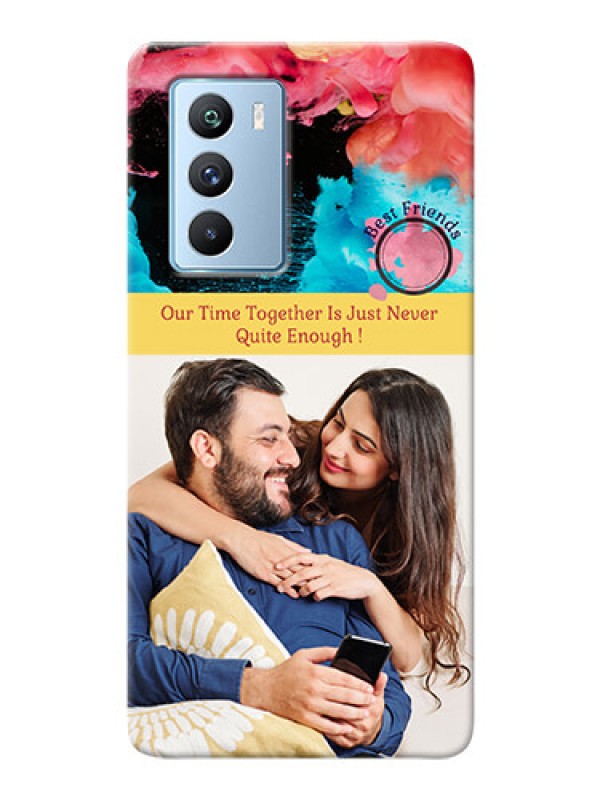 Custom iQOO 9 SE 5G Mobile Cases: Quote with Acrylic Painting Design