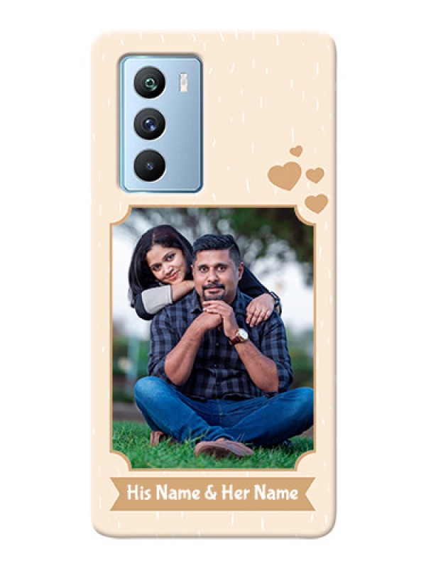 Custom iQOO 9 SE 5G mobile phone cases with confetti love design 