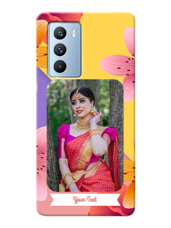 Custom iQOO 9 SE 5G Mobile Covers: 3 Image With Vintage Floral Design