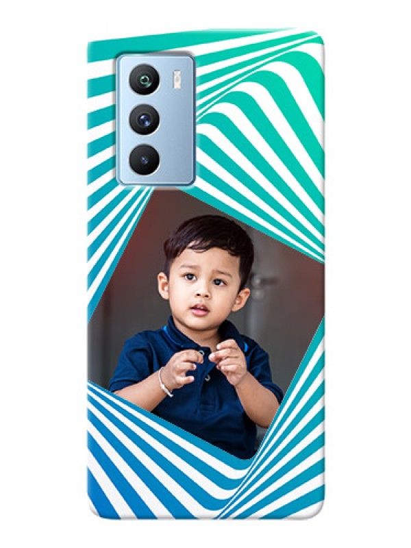 Custom iQOO 9 SE 5G Personalised Mobile Covers: Abstract Spiral Design