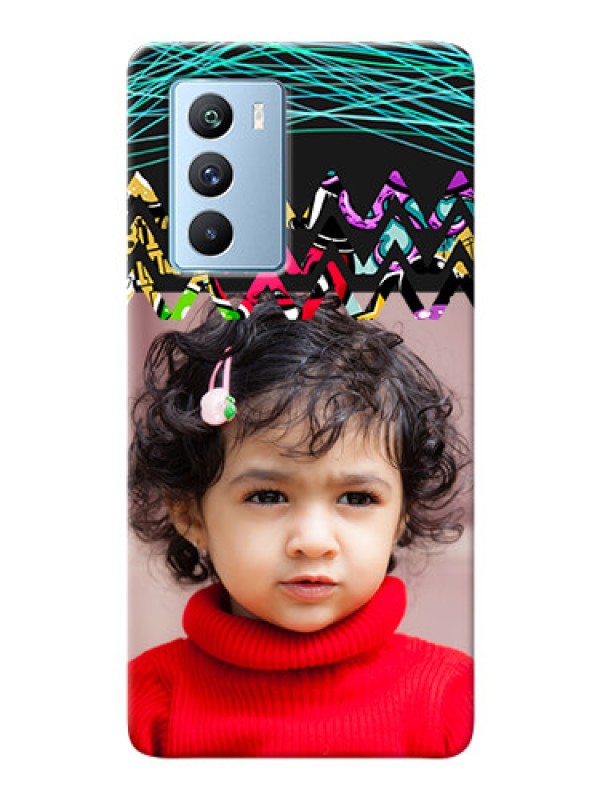 Custom iQOO 9 SE 5G personalized phone covers: Neon Abstract Design