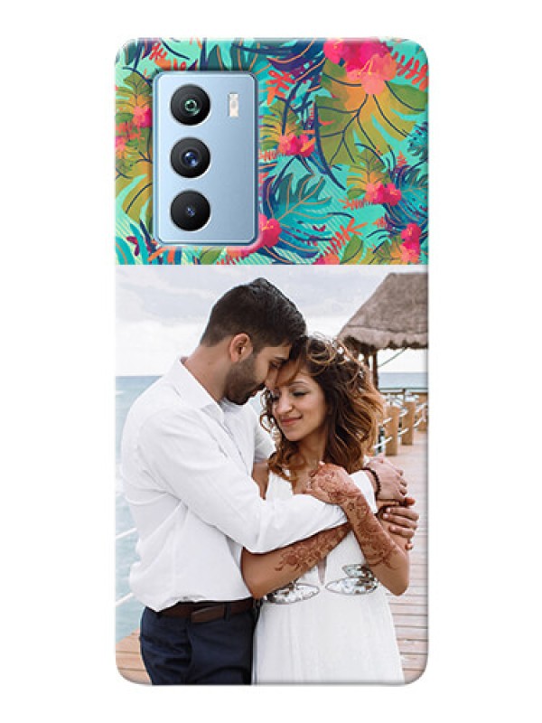 Custom iQOO 9 SE 5G Personalized Phone Cases: Watercolor Floral Design