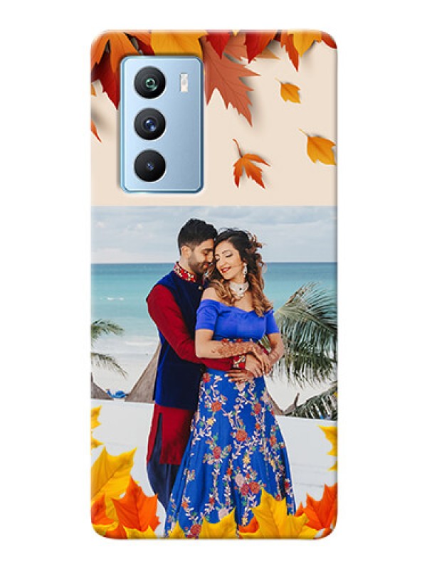 Custom iQOO 9 SE 5G Mobile Phone Cases: Autumn Maple Leaves Design
