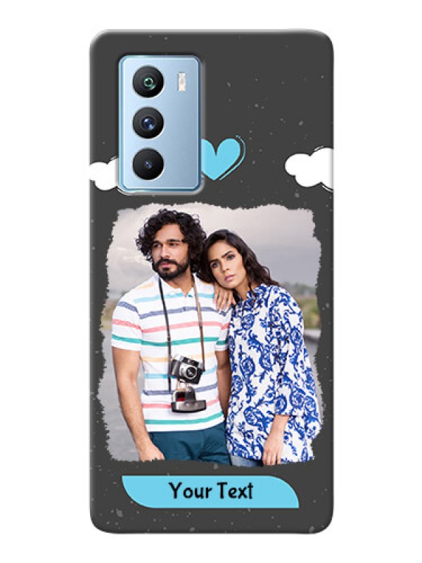 Custom iQOO 9 SE 5G Mobile Back Covers: splashes with love doodles Design